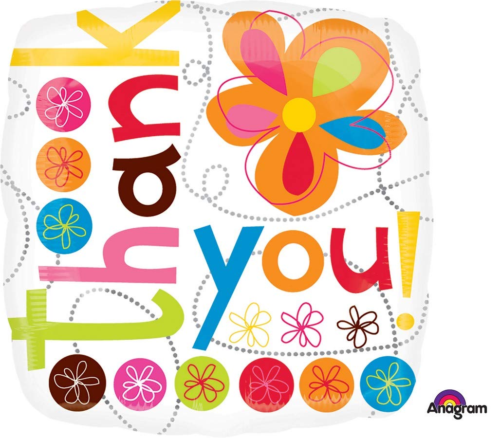 Amscan 1995401 Sd-Sq: Thk You Colourful Flwrs