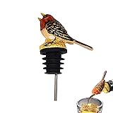 Wine Aerator Pourer, Enamel Glaze Colorful Bird