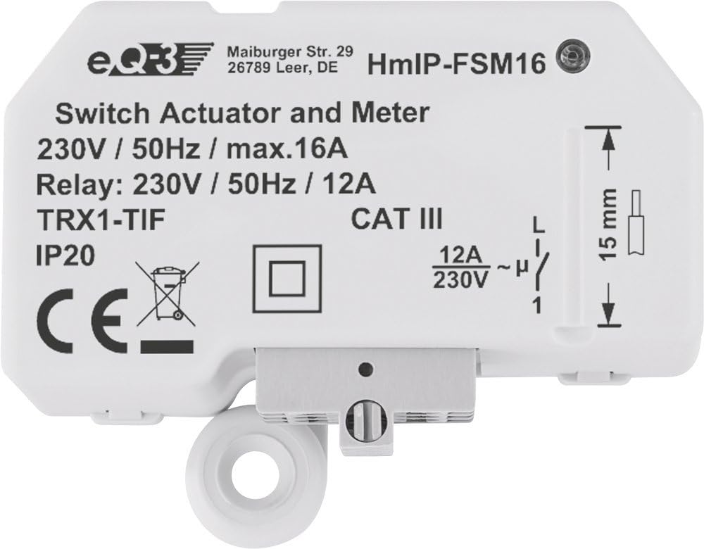 Homematic IP 150239A0 Flush Mount Switch Actuator and Meter - Grey - Image 4