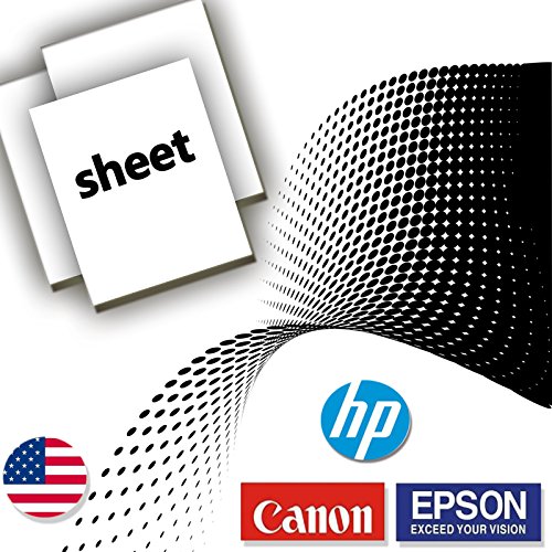 Waterproof Inkjet Silk Screen Printing Transparency Film 8.5“ x 11",25 sheets