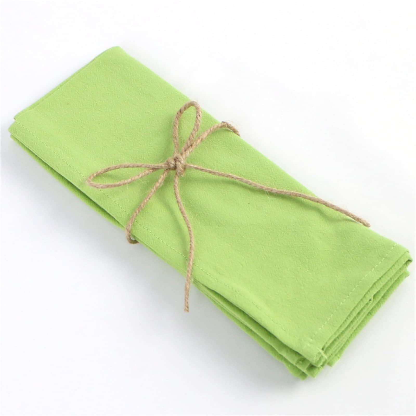 Fabric Napkins, Linen Napkins, Fabric Napkins, 100% Linen, Napkins, Fabric Reusable Fabric Napkins, Linen Table Decoration, Napkins, Wedding Decoration (Grass Green, Set of 4)