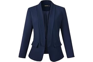 Beninos Womens Casual Long Sleeve Blazer Jackets with No Button