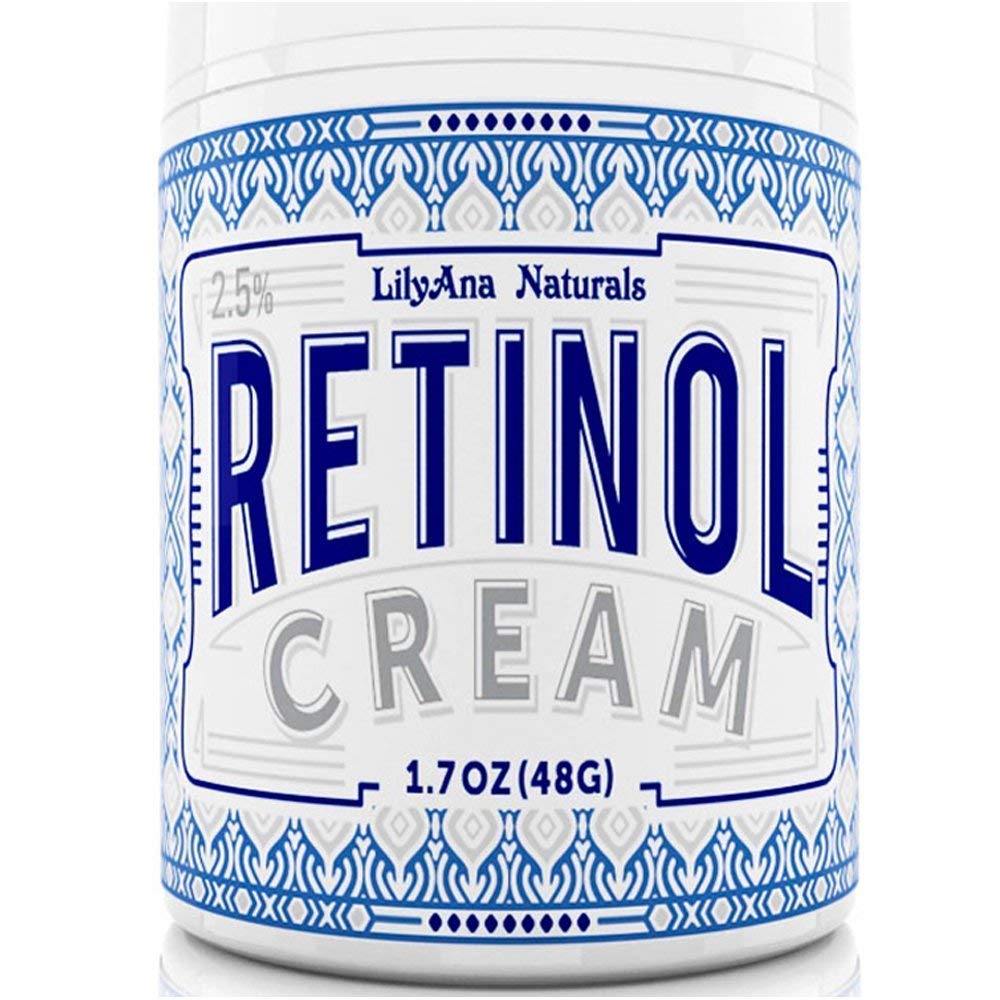 LilyAna Naturals Retinol Cream for Face - Retinol Cream, Anti Aging Cream, Retinol Moisturizer for Face, Wrinkle Cream for Face, 2.5% Retinol Complex - 1.7oz: Beauty