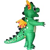 JYZCOS Flying Inflatable Dinosaur Costume for Adults–Funny Winged Dragon Halloween Cosplay Suit
