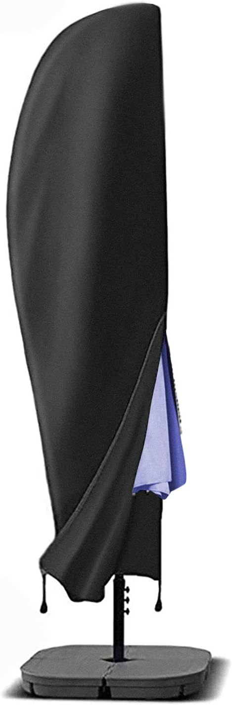 J&C Patio Umbrella Cover Waterproof, Windproof and UV Resistant Outdoor or Indoor for 9-13ft Cantilever Covers : Garden & Outdoor