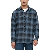 Orvis Men’s Heavyweight Flannel Shirt – Regular Fit, Spread Collar, Chest & Side Pockets
