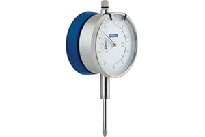 Fowler 52-520-485 AGD Indicator and Magnetic Back, 0-1" Measuring Range, 0.001" Graduation Interval, 1" Travel, 2.25" Diamete