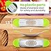 Yarmoshi Solid Stainless Steel Garlic Press Rocker - Chopper Mincer - Perfect Ginger Crusher - Revolutionary Innovative Anti Slip SILICONE HANDLES for Best Grip! (The Only one on the Market)