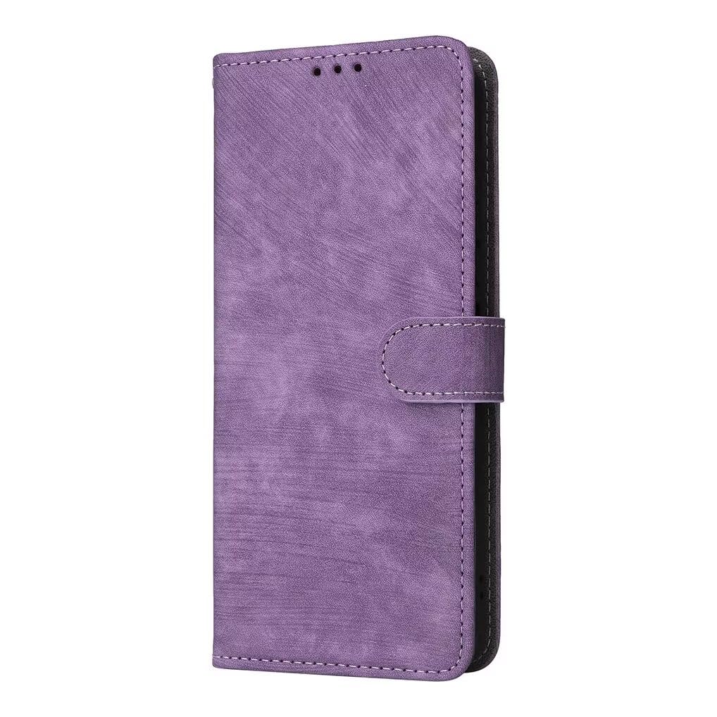 SEAHAI Leather Flip Case for Google Pixel 9 / Google Pixel 9 Pro, Premium PU Wallet Book Folio Ultra-thin Shockproof Cover Kickstand with Credit Card Slots/RFID Protection/Magnetic Close - Purple
