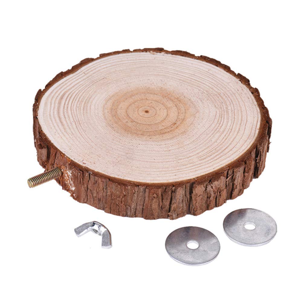 iplusmile 1 Piece 6-8cm Parrot Wooden Stand Board Parrot Wood Platform Bird Cage Accessories for Bird Cage