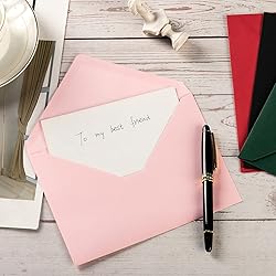 50 Pack A7 Colorful 5x7 Envelopes V Flap Invitation