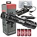 SureFire M600DF Scout 1500 Lumen Tactical Weaponlight Bundle with 4 Extra CR123A Batteries and Lightjunction Battery Box