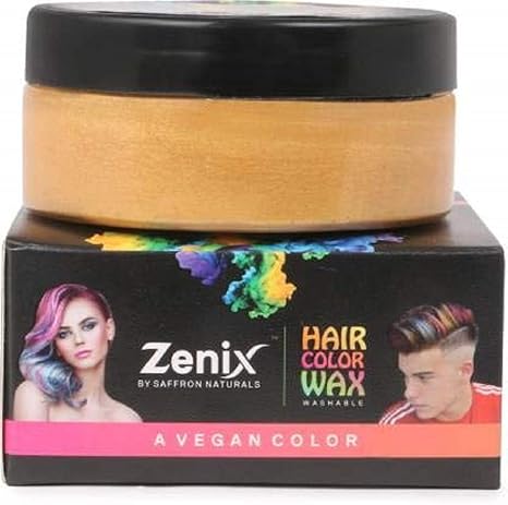 Buy Saffron Natural Unisex Vegan Hair Color Wax Temporary Hair