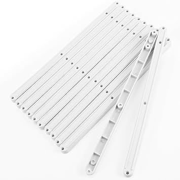 Sayhi 6 Pairs Of Plastic Rail Drawer Runners For 17mm Grooved