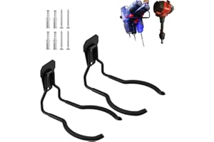 Juformin Power Tool Hanger, Weedeater Rack, Garage Wall Hooks, String Trimmer Hanger, Utility Hooks for Garage Tool Organizers and Storage (2 Pack), WEH01