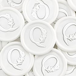 25Pcs White Wax Seal Stickers Handmade Vintage
