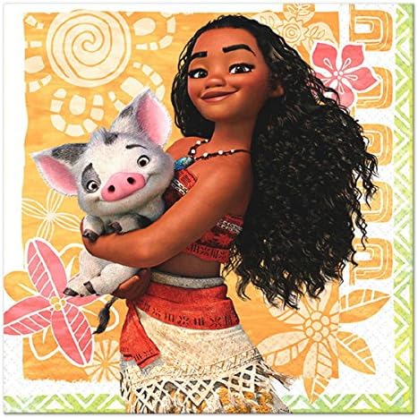 Moana Disney Hawaii Beach Napkins Cake Party Decoration 48 Pieces Pack
