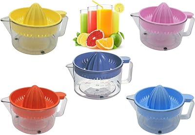 Safri Citrus Juicer Manual Hand Press Juice Jug 5 Colors Plastic