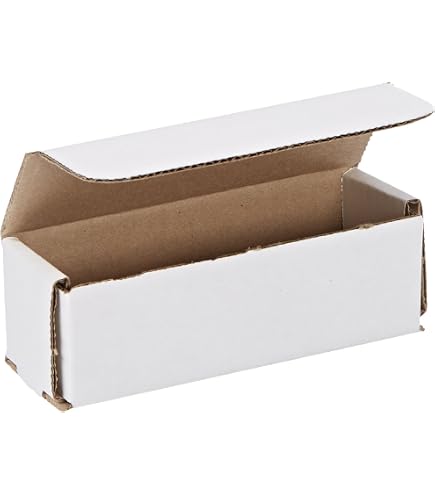 Secure Seal Shipping Boxes - 6x2x2\" Mailers - White Foldable Corrugated...