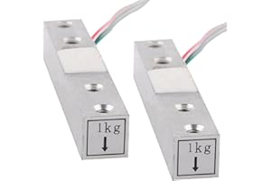 Wishiot 2PCS Digital Load Cell Weight Sensor 1kg 5kg 10kg 20kg High Precision Miniature Load Cells for Arduino DIY Electronic Portable Kitchen Scale Sensors