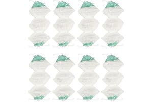 Zarique 8 Pack Lantern Mantles for Gas Lamp, 3-Layer Type Accordion Shape,Lantern Mantles Bulk Accordion Shape #95 Clip On