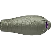 Big Agnes Anthracite - Sleeping Bag | Lightweight, compact 3-season mummy bag with contoured hood, draft collar and anti-snag zipper for backpacking