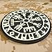 Vegvisir Viking Patch PVC Compass Norse Patch Compatible with Velcro PVC Patches for Backpacks,Viking Patches for Vest,Viking Morale Patch,Vikings Patch,Tactical Patches (Black White Glow Dark)