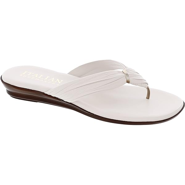 Amazon.com | ITALIAN Shoemakers Womens Gea Thong Flip Flop