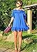 Createearth Women's Off The Shoulder Half Sleeves Peplum Hem Dress