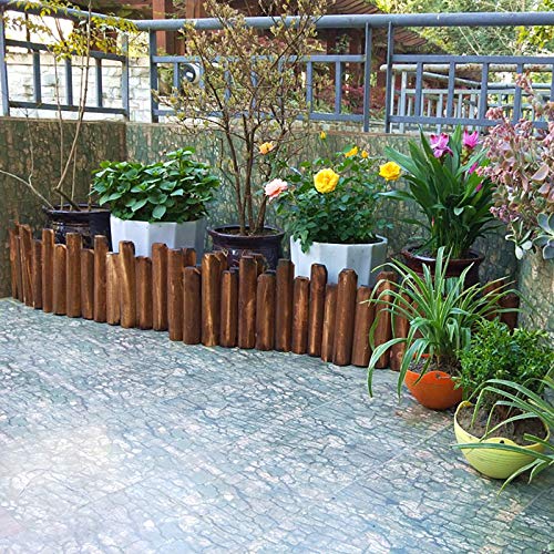 Pillows-RJF Gartenzaun, Dekorativ Pflanze Beeteinfassung Hölzernes Gartenabgrenzung Abnehmbar Holzzaun für Weiden Balkon… – Bild 2