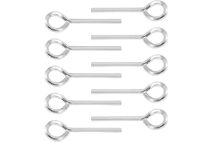 Vkinman 10 Pcs 5/32 Inch Allen Wrench Keychain Standard Hex Dogging Key w/Full Loop (10pcs 5/32 inch)