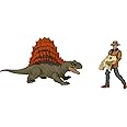 Jurassic World Dominion Dr Alan Grant & Dimetrodon Human and Dino Pack with 2 Action Figures, Toy Gift Set and Collectible