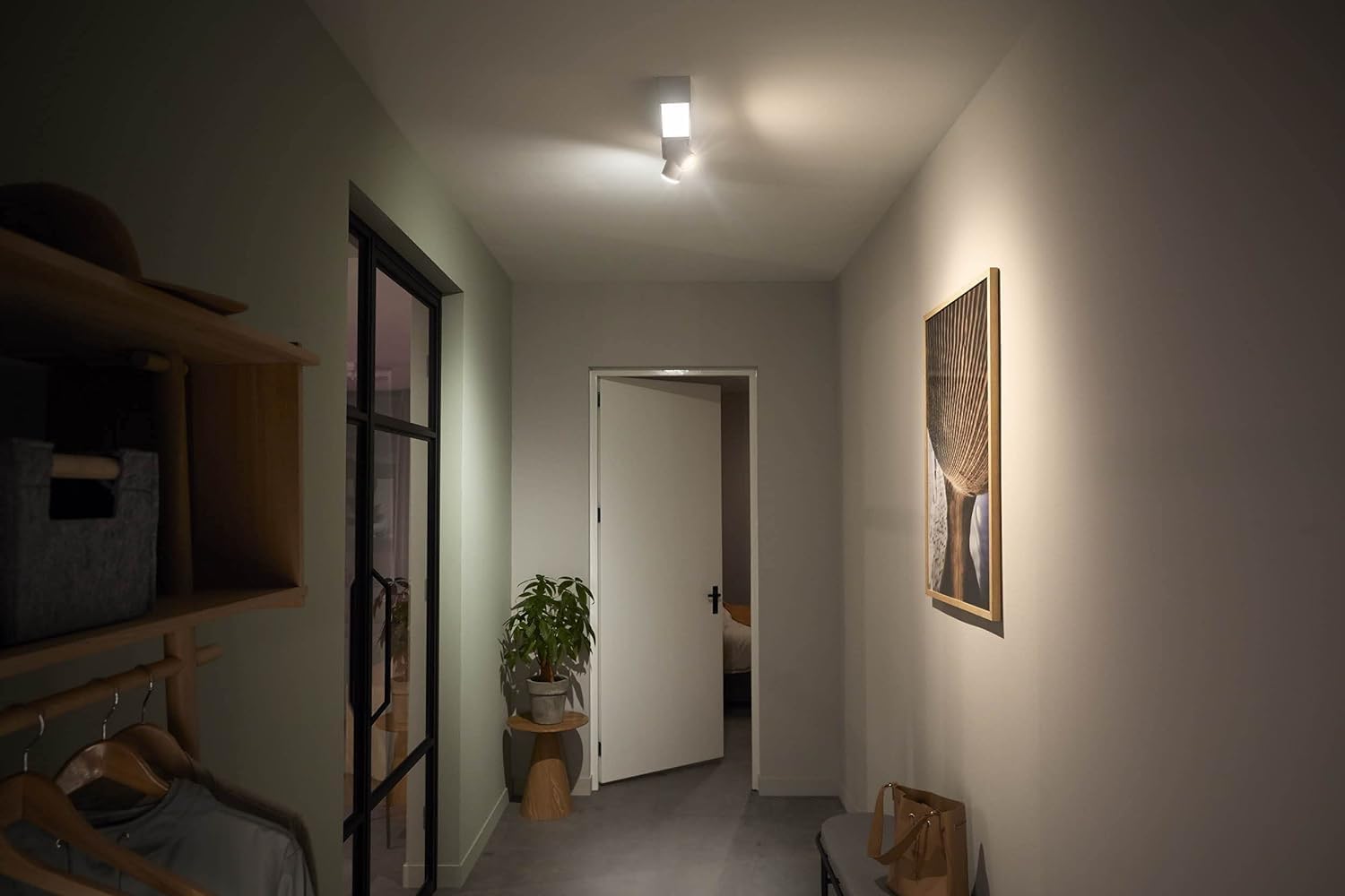 Philips Hue White & Color Ambiance Centris 2er Spot, dimmbar, 16 Mio. Farben, steuerbar via App, kompatibel mit Amazon Alexa, weiß, neue Generation 4
