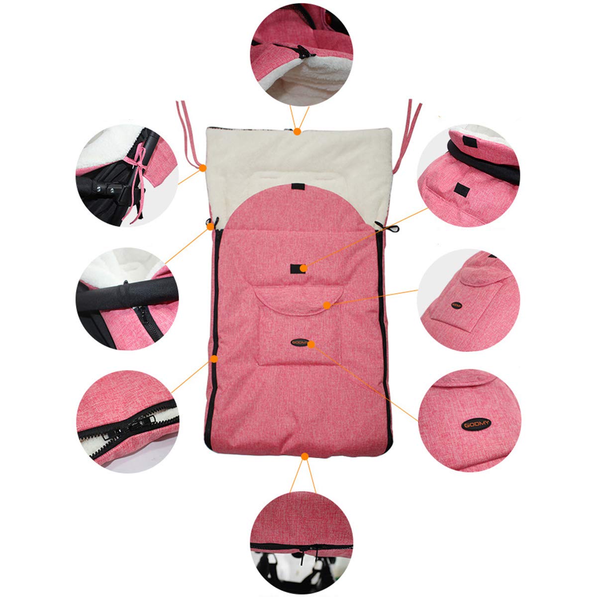 puseky Universal Winter Baby Infant Stroller Warm Footmuff AntiKicking