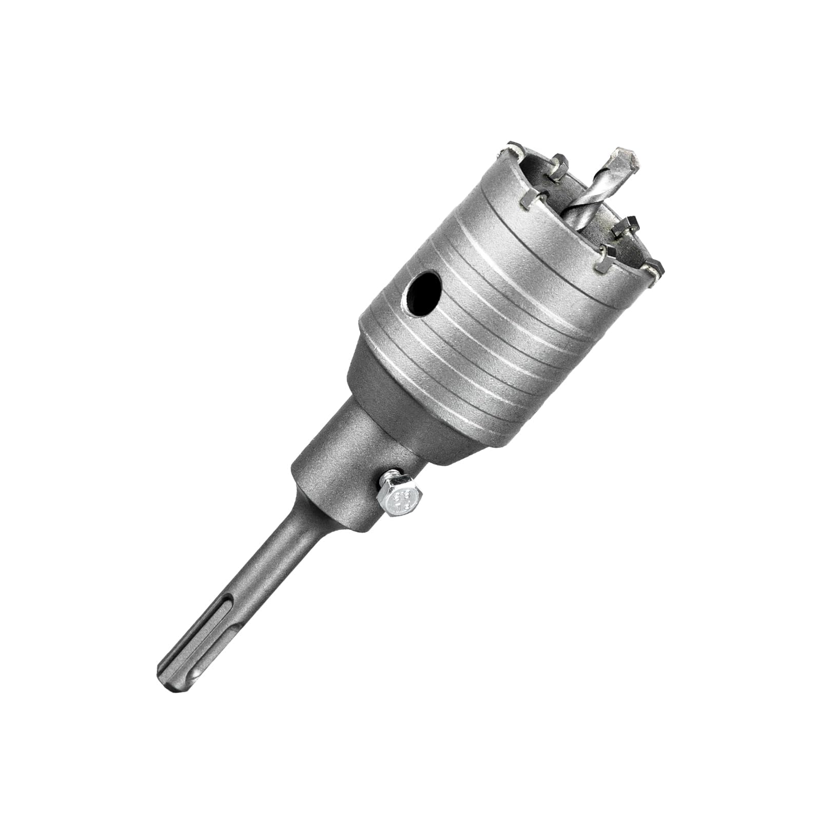 SALI Carbide Hole Saw Drill Bit 50mm with 110mm SDS Plus Adapter, Tungsten Carbide Teeth Cement Hole Saw for Concrete Cement Brick Wall Stone