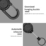 Siliget Heavy Duty Lanyard Badge Reel 23.6 in Steel Cord Retractable Black view 3