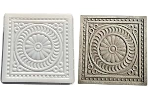 Kisangel Brick Mold 14.5 Inch Square Cement Paver Mold Concrete Stepping Stone for Garden Patio Yard Pathway