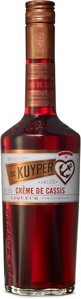 De Kuyper Crème de Cassis Liqueur 500ml Rich Blackcurrant Flavor