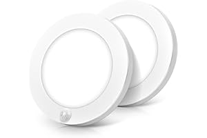 BRIGHTEVER Motion Sensor LED Ceiling Light, 15W(100W Equivalent) & 1200LM, 3 Colors in 1(3000K/4000K/5000K), 7.5inch Flush Mount Lighting Fixture for Doorway, Stairway, Corridor, Pack of 2, Non-Dimmable, White