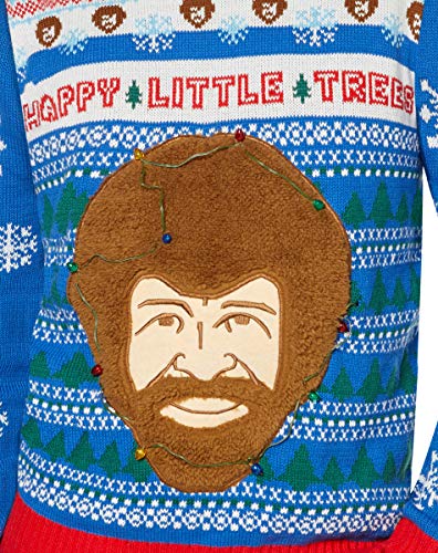 bob ross holiday sweater