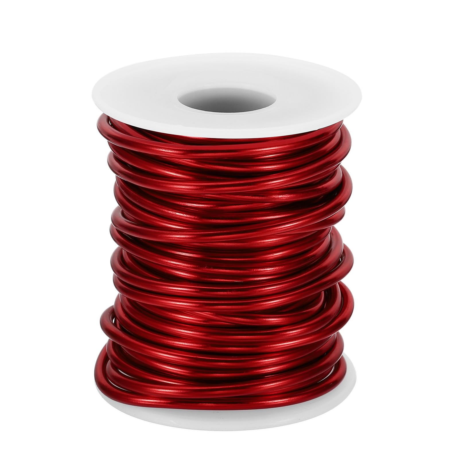 PATIKIL 8 Gauge 3mm Aluminum Craft Wire, 32.8Ft Metal Wire Armature Bendable Wire for Jewelry Making Metal Wrap DIY, Red