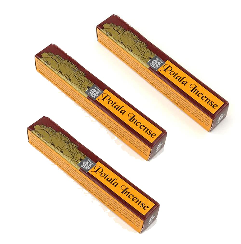 Potala Incense x 3 boxes of Traditional Hand Rolled Nepalese Incense | Potala x 3