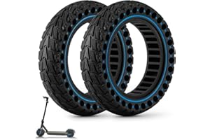 ThinkMRO 2PCS 10x2.5 inches Solid Tires for Electric Scooter, 60/70-6.5 Tire for Ninebot G30 /G30D /G30E /G30E /G30LP /G30D II /G30 Max, Tire Replacement for All 10 x 2.5'' Scooter Tires (Blue)