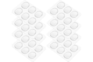 Flexzion Drum Head Dampeners - 48 Pieces Clear Reusable Washable Sticky Silicone Drum Gels for Dampening Resonance & Control Overtones, Snare Drum Dampeners for Precise Sound Quality of Drum & Cymbals