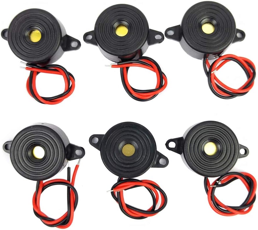 Voltage Low 324V DC Alarm, Buzzer Electric Piezo Active Pcs 6 Buzzer