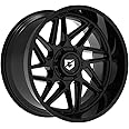 GEAR ALLOY 761B Black Wheel with Gloss w/Lip Logo (18 x 9. inches /6 x 139 mm, 18 mm offset)
