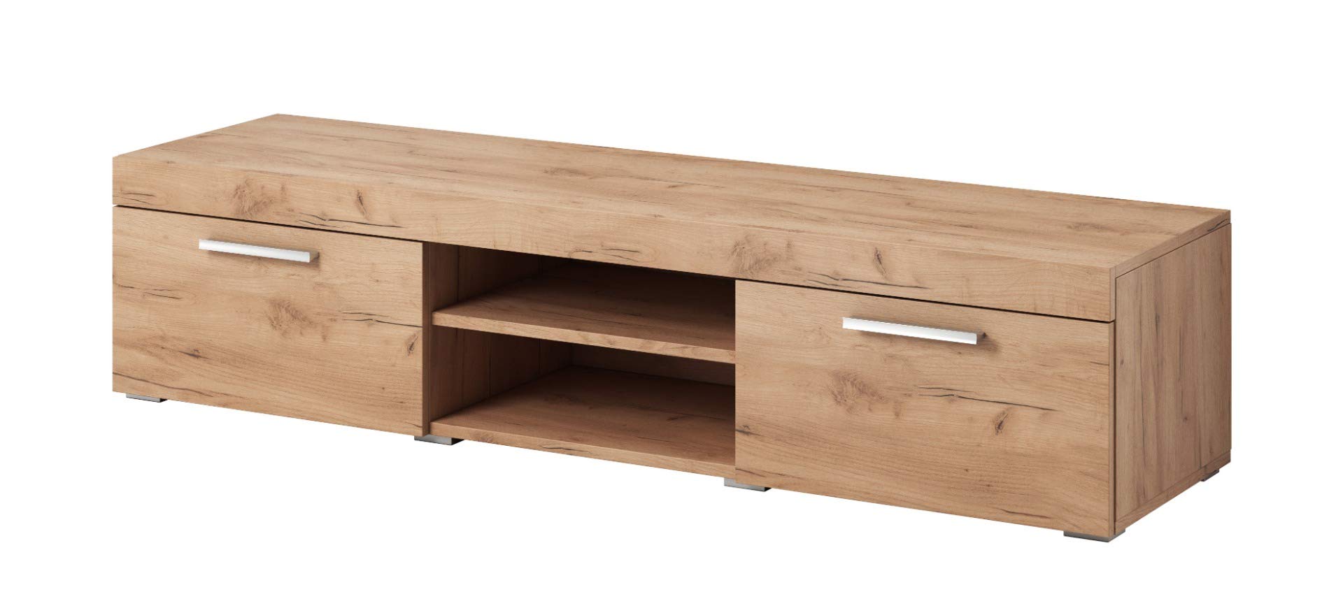 TV Unit Stand Sideboard"PARIS" 140 cm Oak Gold Buy Online in United Arab