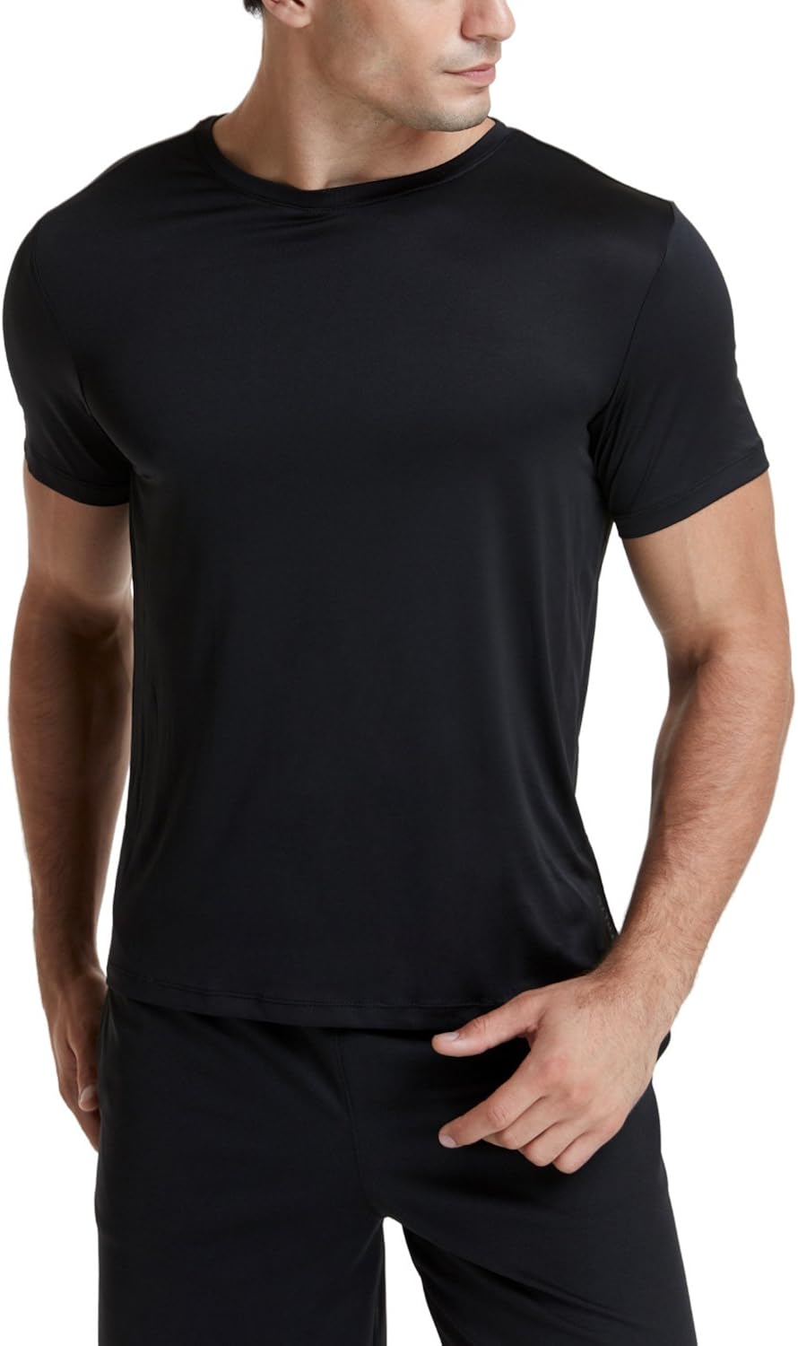 ATHLIO 2 or 3 Pack Men's Workout Running Shirts, Sun Protection Quick Dry Athletic Shirts, Short Sleeve Gym T-Shirts : Clothing