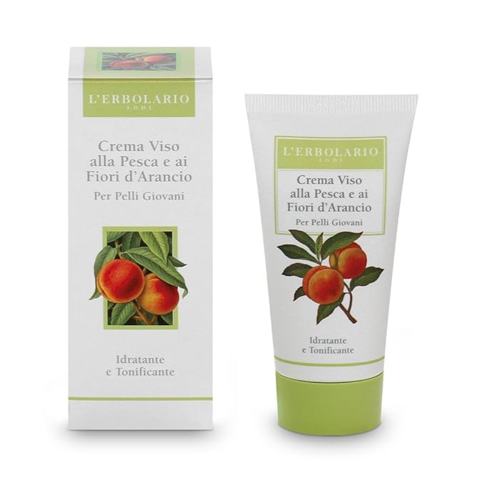 title=L'Erbolario Crema per il viso con pesca e fiori d'arancio, 1 confezione (1 x