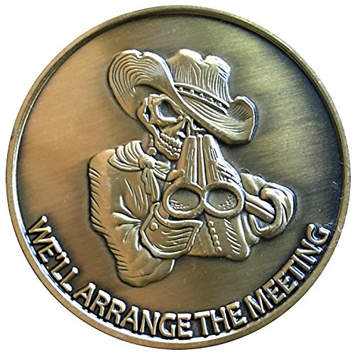 Gods Bounty Hunter Heads Tails Challenge Coin by Thompson Emporium